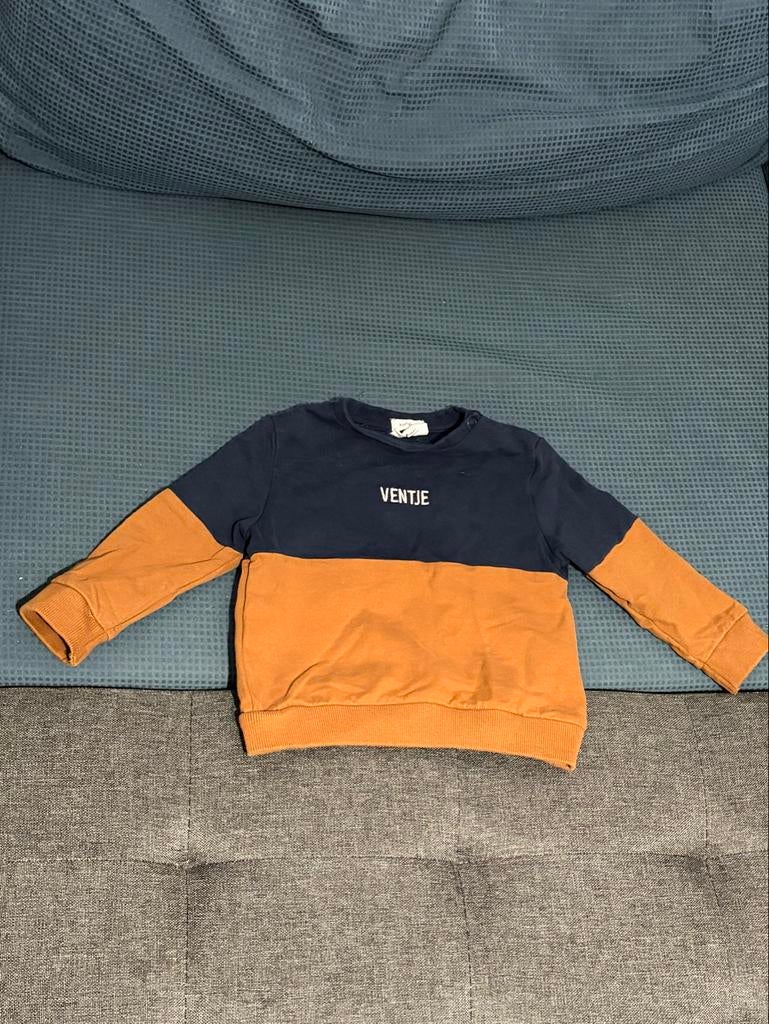 JBC trui sweater ventje maat 80 lichtbruin navy, Ophalen of Verzenden, Gebruikt, Jongetje, Truitje of Vestje