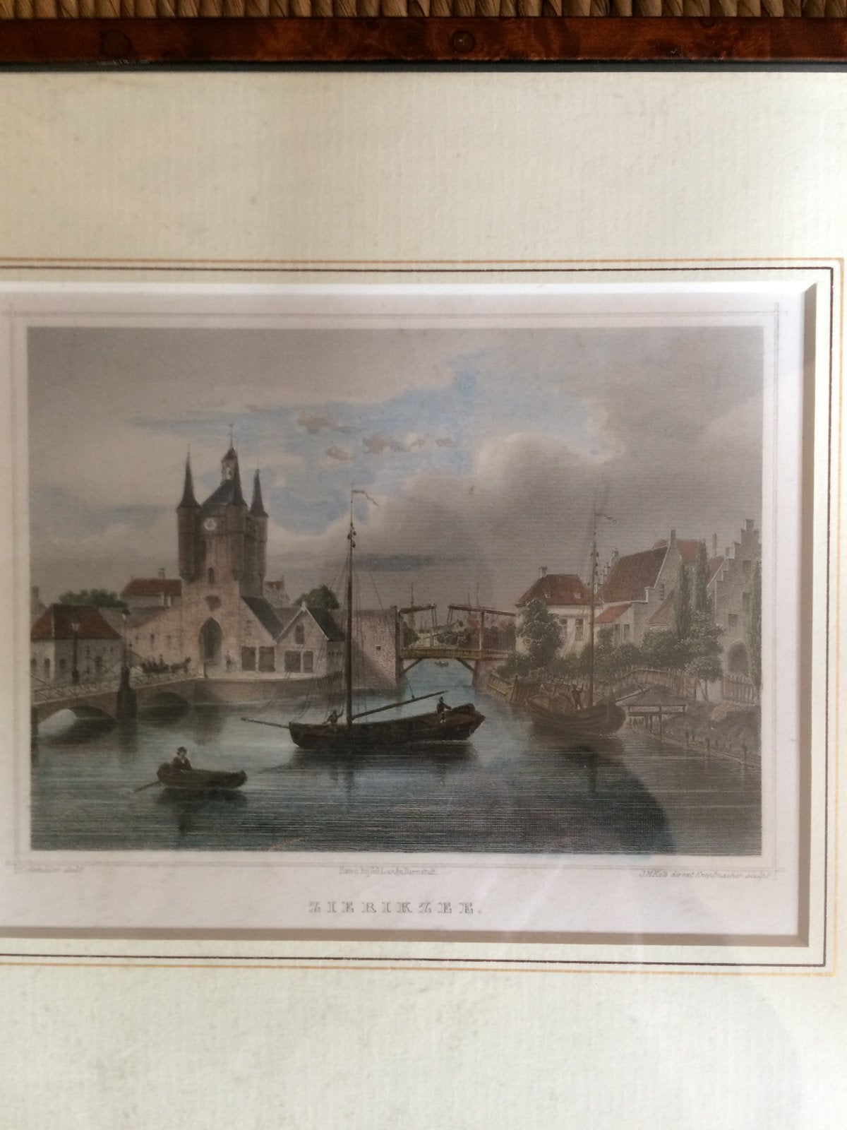 Gravure van Zierikzee anno 1860 ., Ophalen of Verzenden