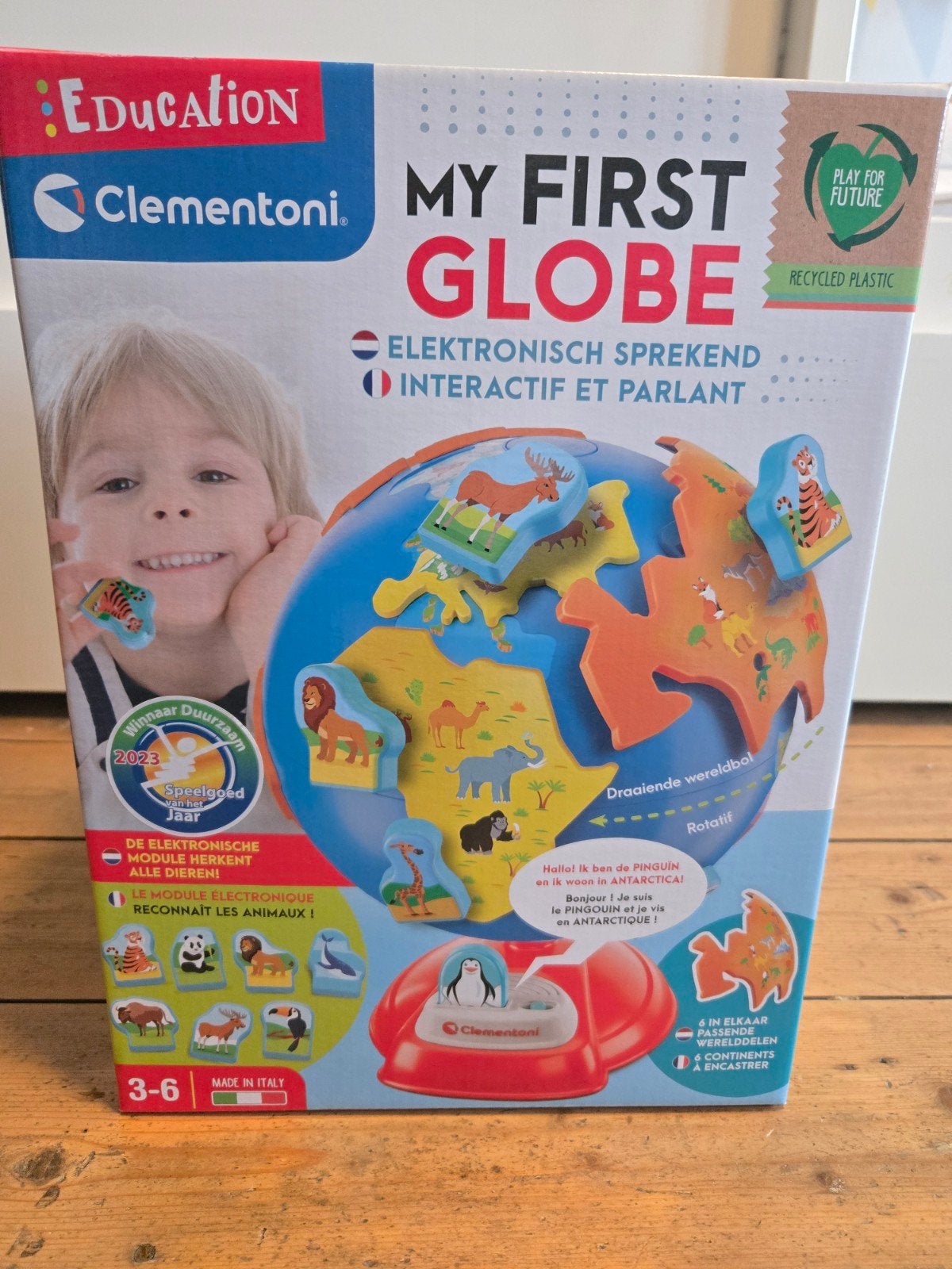 Clementoni My First Globe - Elektronisch Sprekend, Ophalen of Verzenden, Zo goed als nieuw, Puzzelen, Met geluid