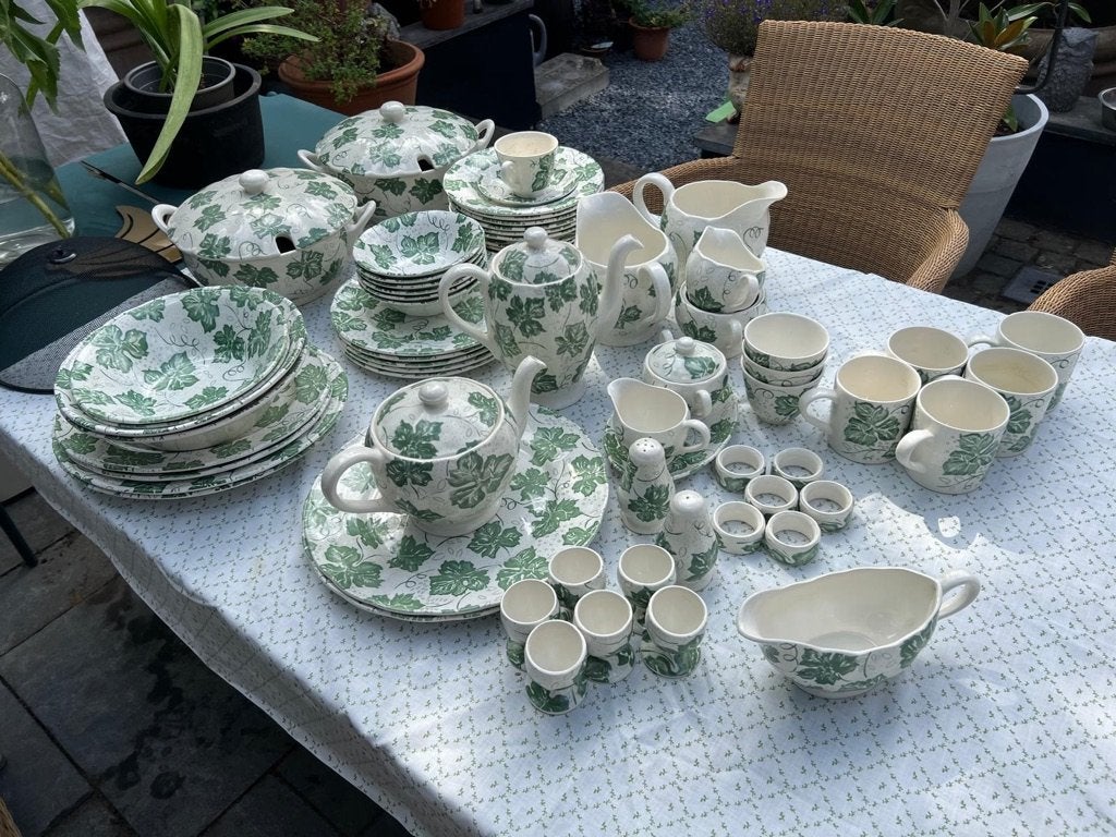 Grindley England Vignoble servies - Groen, Overige merken, Vintage, Ophalen of Verzenden, Zo goed als nieuw
