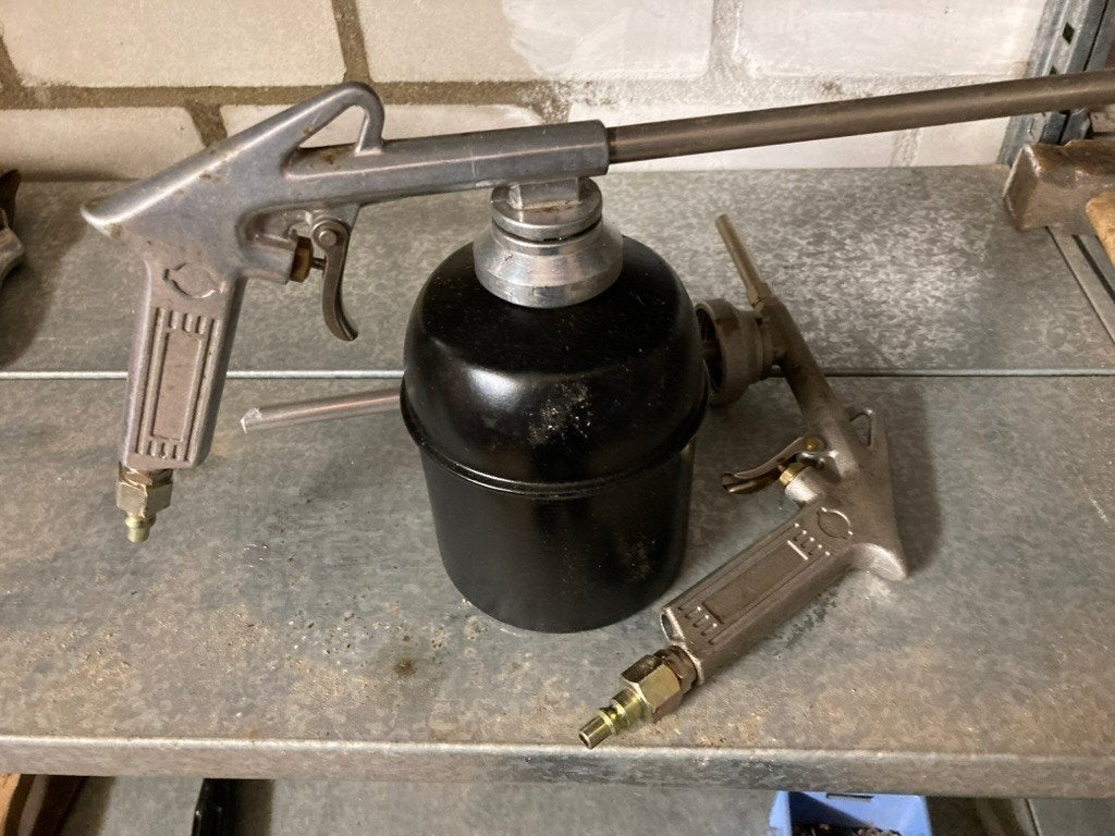 Perslucht spuitpistolen luchtpistool Oldtimer-gereedschap, Ophalen of Verzenden, Zo goed als nieuw, Overige typen
