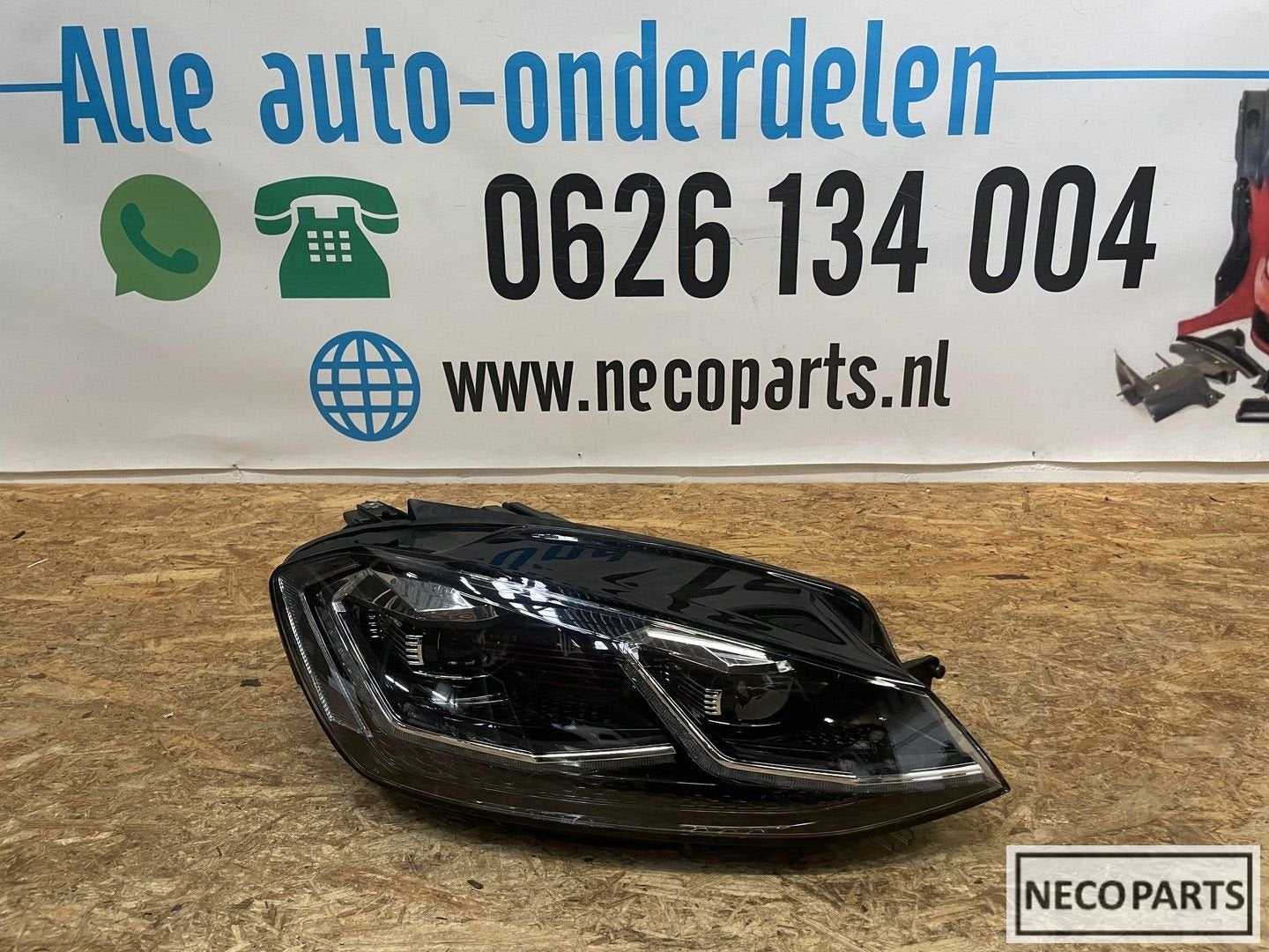 VW GOLF 7 FACELIFT R VOL LED KOPLAMP BLACK 5G1941082G, Gebruikt, -, Volkswagen, -