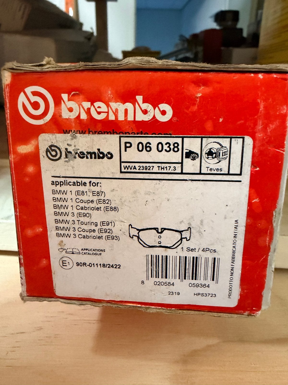 Brembo Remblokken P 06 038 voor BMW 1 en 3 Serie, Ophalen, Nieuw, BMW