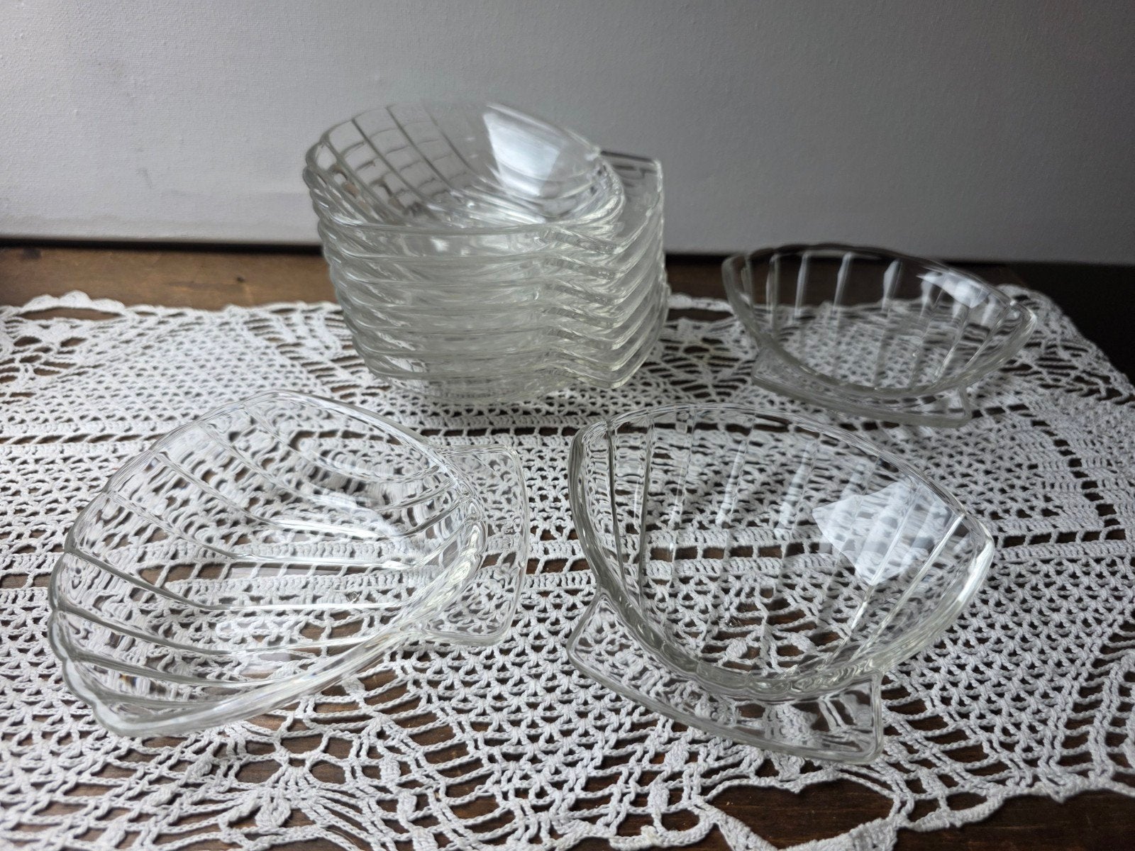 Vintage Franse schelpvormige schaaltjes, Ophalen of Verzenden, Huis en Inrichting
