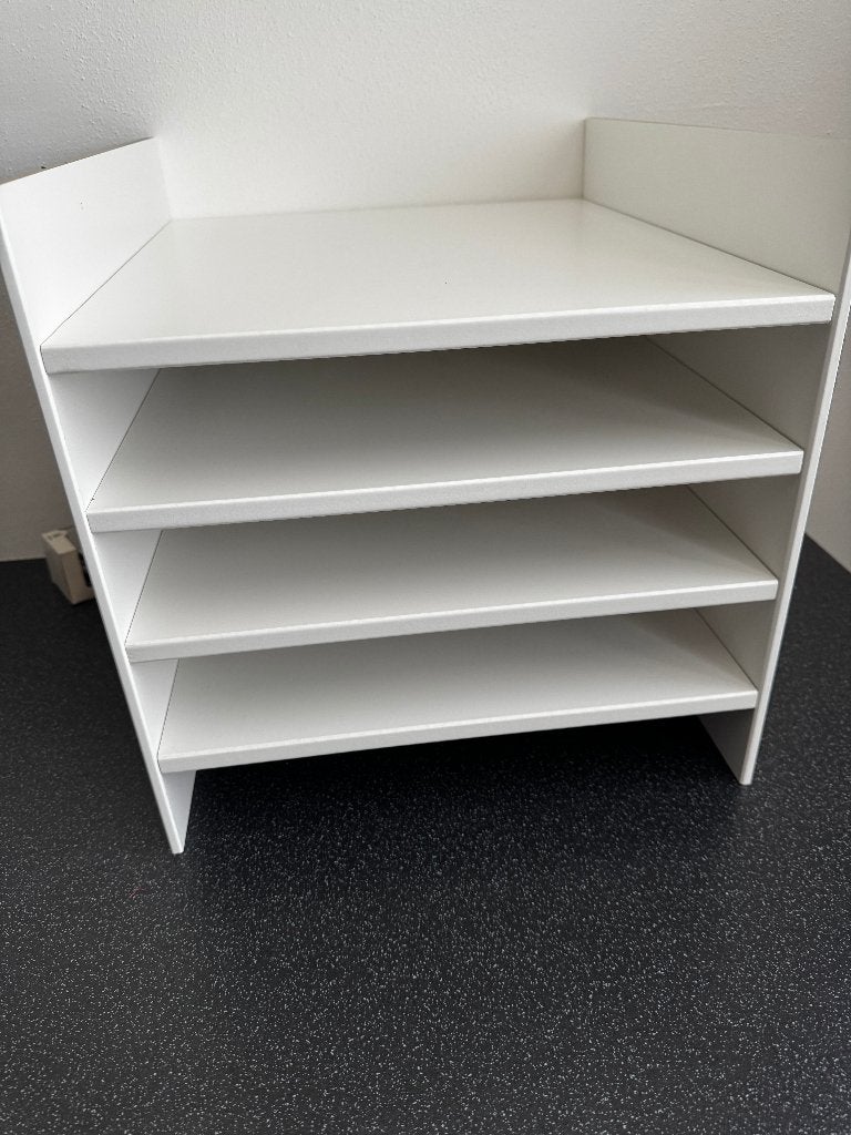 Ikea Kallax inzet met 4 planken wit, Ophalen, Minder dan 50 cm, Zo goed als nieuw, Minder dan 100 cm