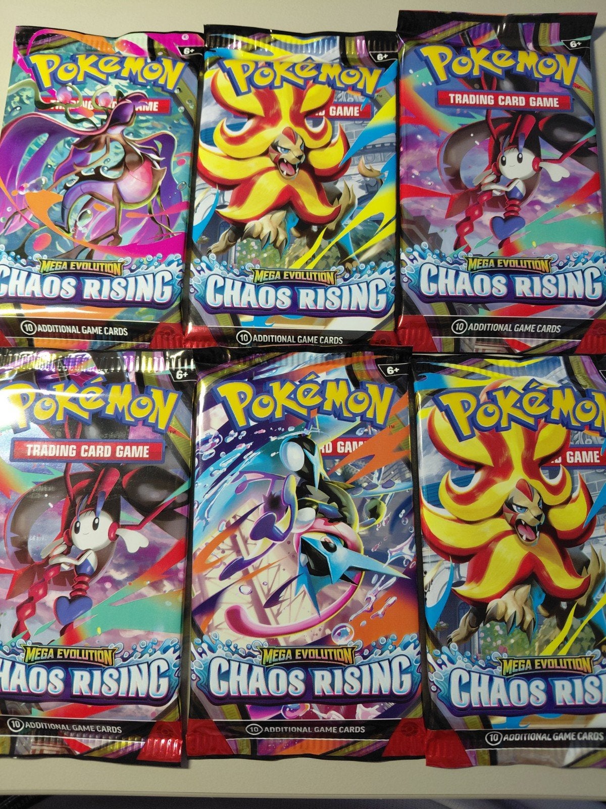 Pokémon boosterpacks chaos rising, Ophalen of Verzenden, Nieuw, Booster, Foil