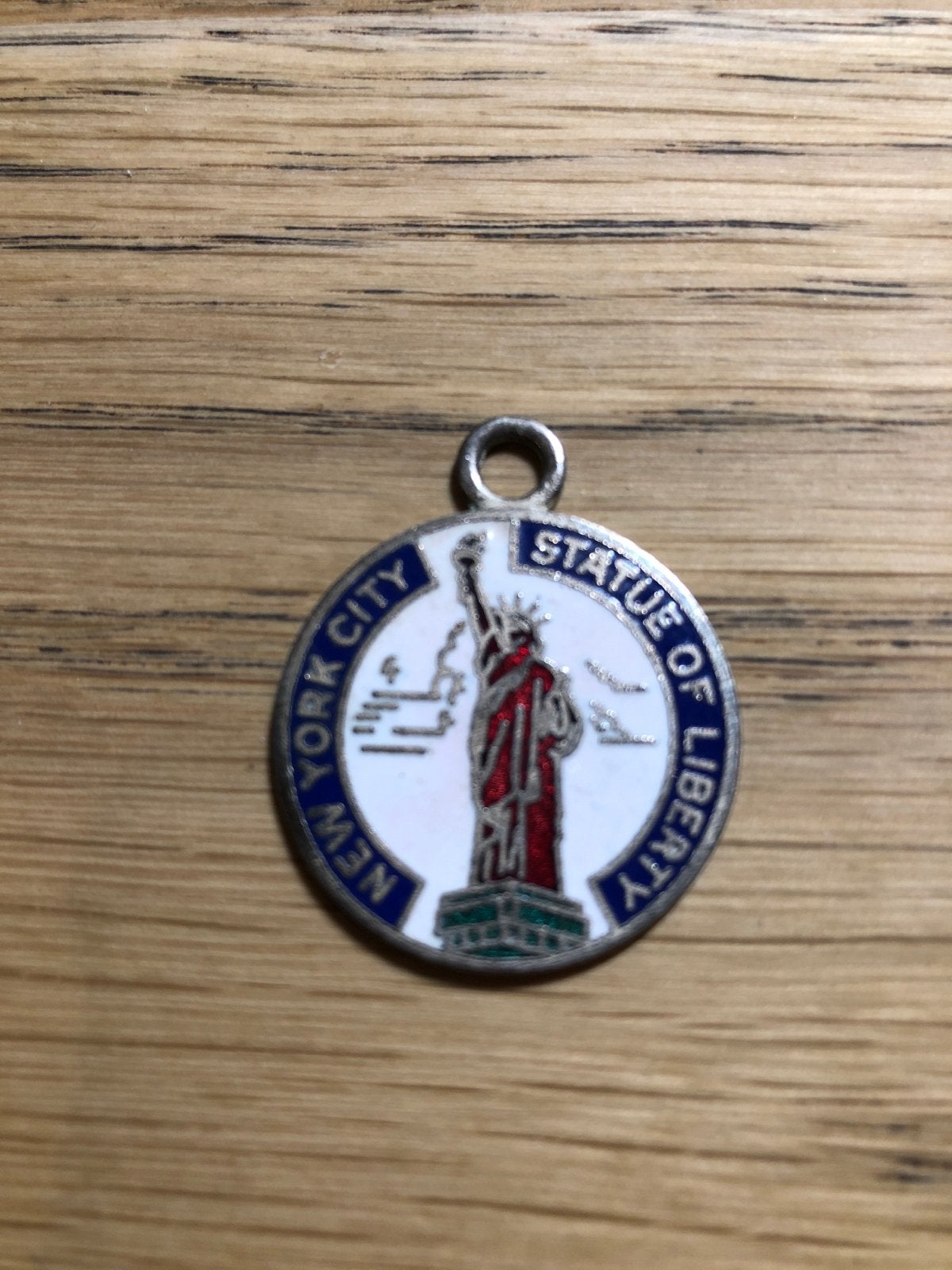 Medaille Vrijheidsbeeld New York City 27 mm, Ophalen of Verzenden, Overige materialen