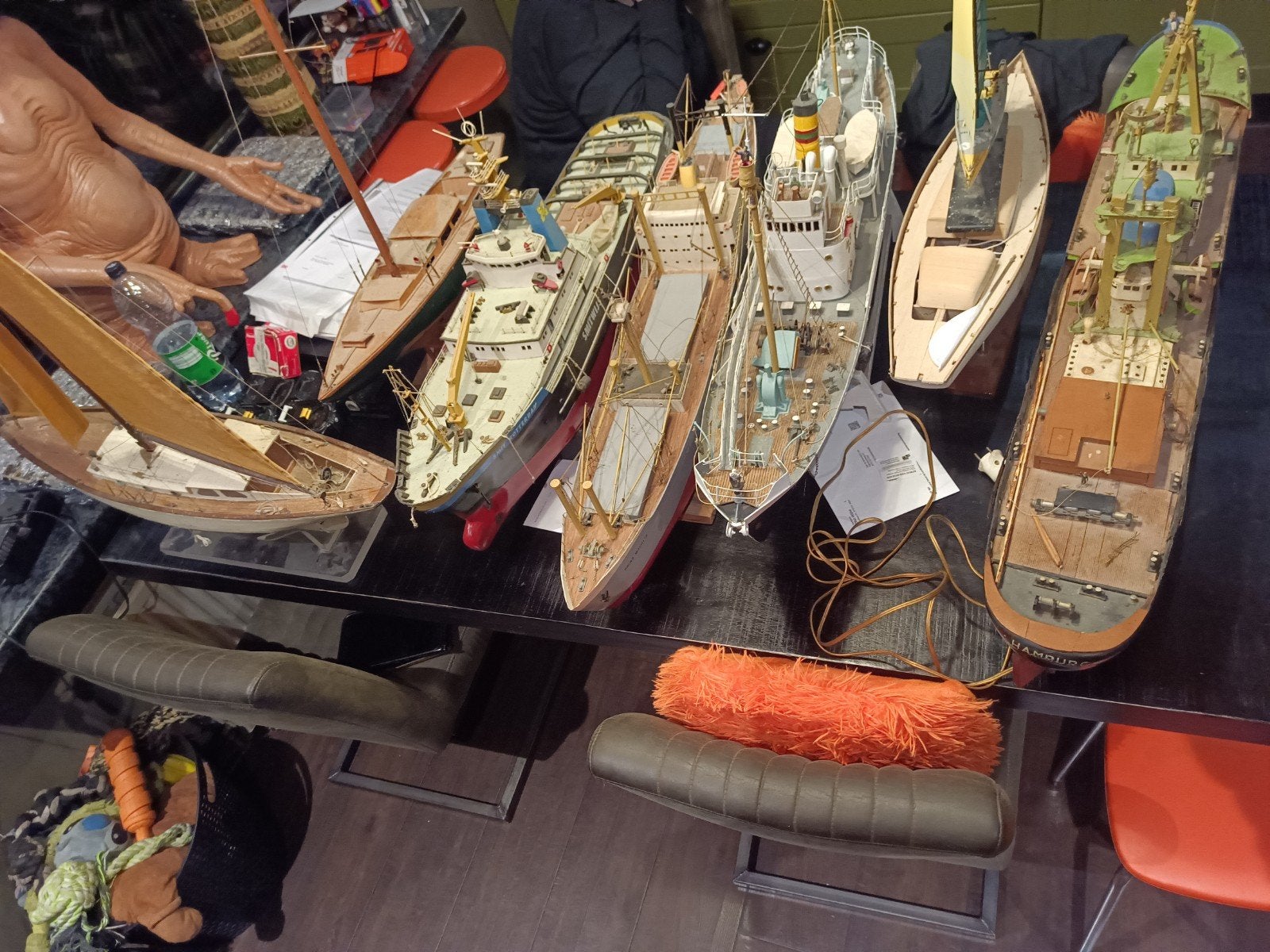 Lot / partij met modelbouw boten vintage, Hobby en Vrije tijd, Modelbouw | Boten en Schepen, Ophalen
