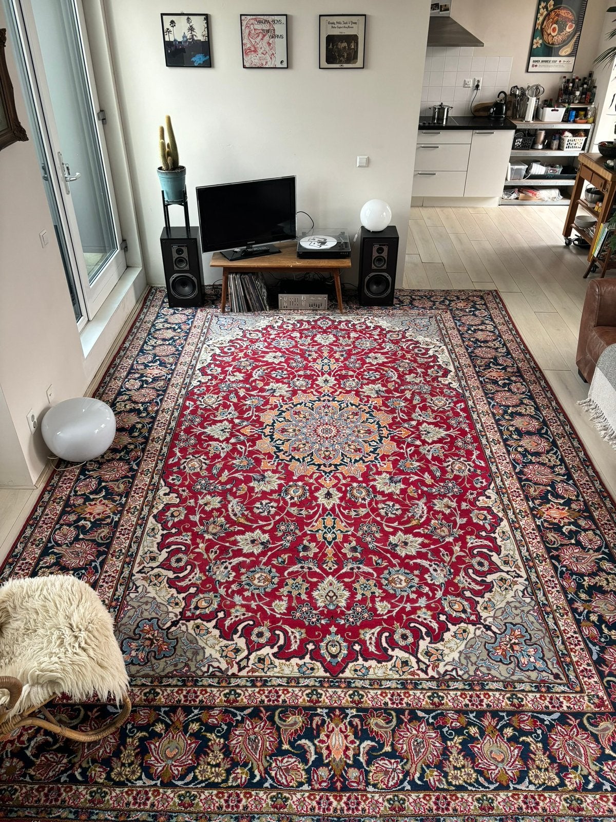 Groot Perzisch tapijt - handgeknoopt 420 x 320 cm, Huis en Inrichting, Stoffering | Tapijten en Kleden, Ophalen, Gebruikt, Perzisch
