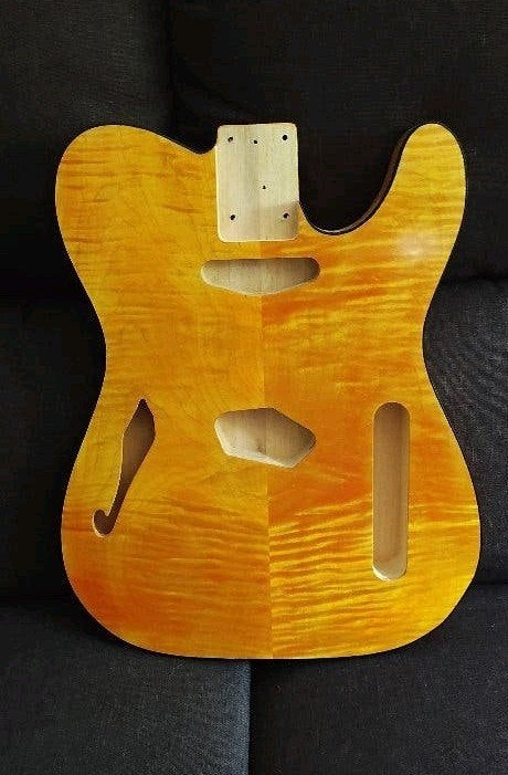 Handmade Telecaster Body in Ancient Amber, Muziek en Instrumenten, Snaarinstrumenten | Gitaren | Elektrisch, Ophalen, Nieuw, Solid body