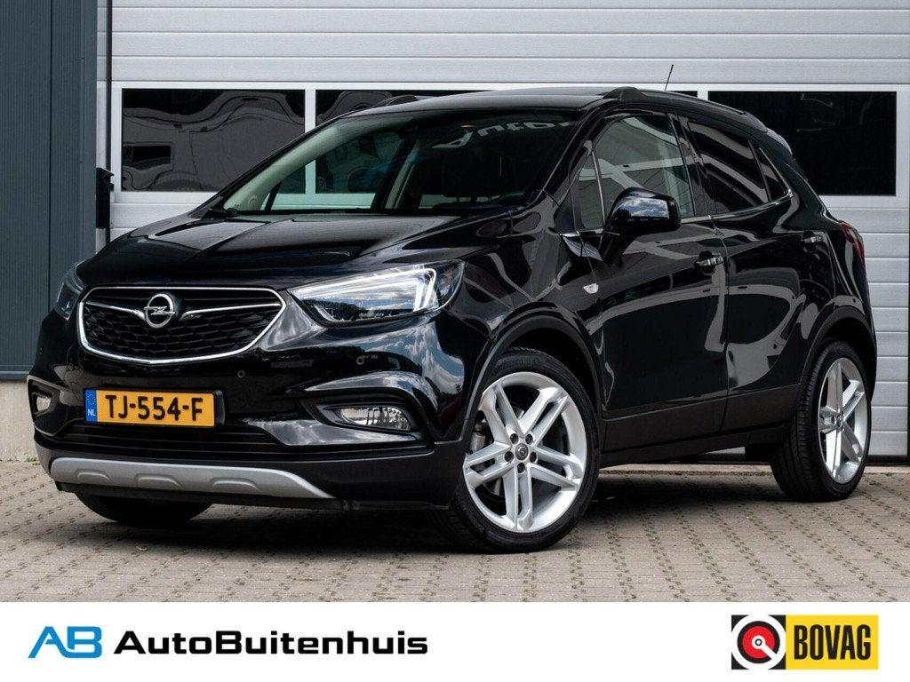 Opel Mokka X 1.4 Turbo Black Edition|1e EIGENAAR|STOEL-STUUR, Auto's, Opel, Voorwielaandrijving, Met garantie (alle), Zwart, Leder