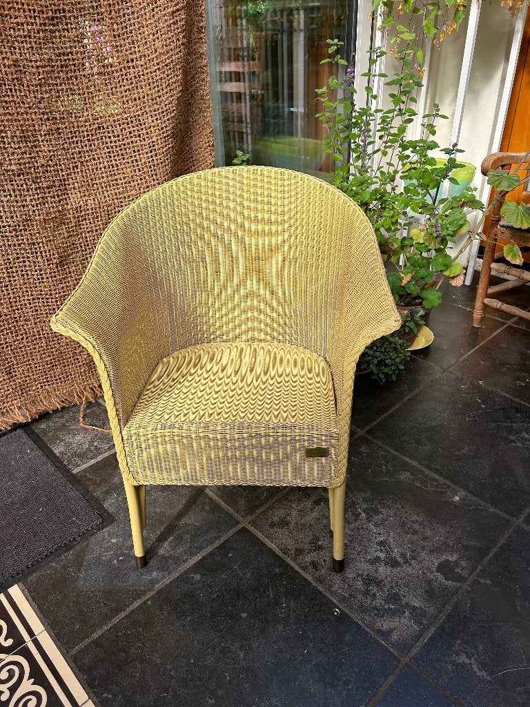 Gele loyd loom stoel, Ophalen, Overige kleuren, Zo goed als nieuw, Loyd loom