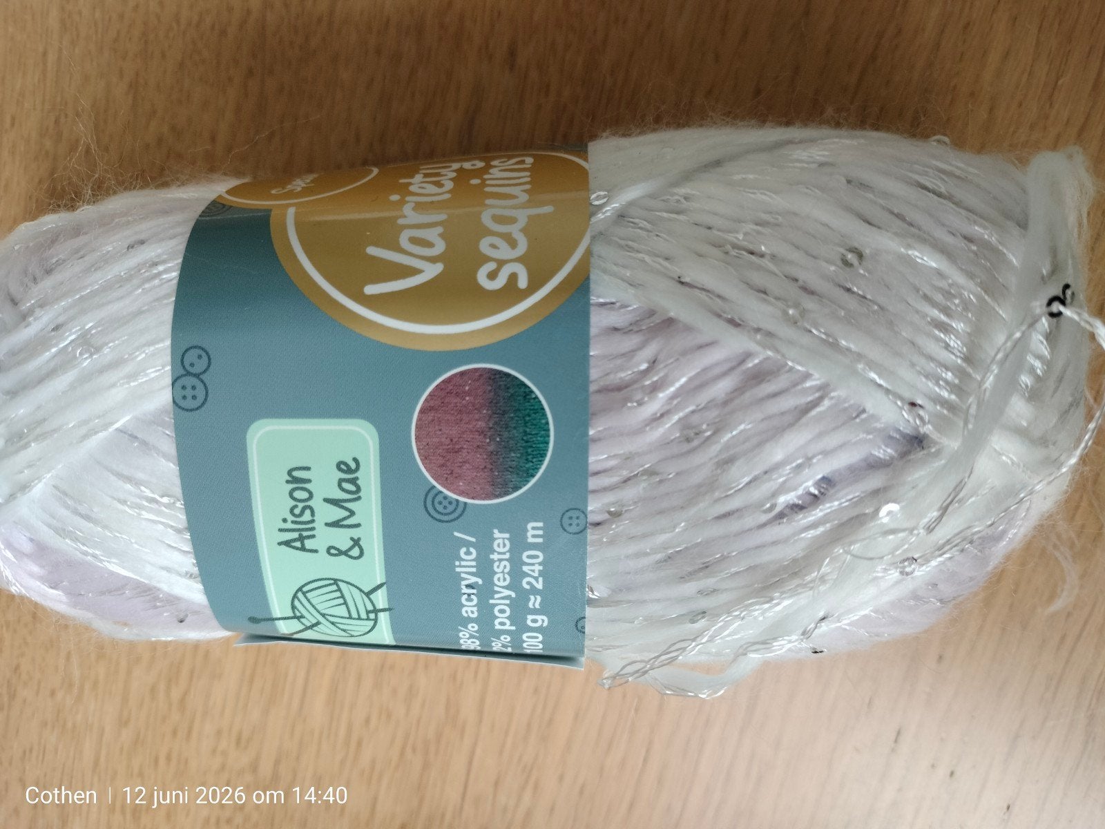 Nieuw bol Alison & Mae Variety Sequins wol, ideaal voor brei, Hobby en Vrije tijd, Ophalen of Verzenden