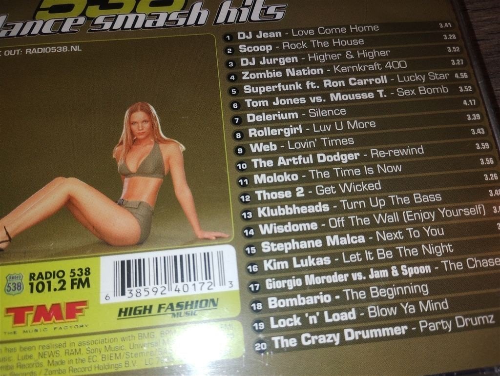 538 Dance Smash Hits Spring 2000, Cd's en Dvd's, Cd's | Verzamelalbums, Ophalen of Verzenden, Zo goed als nieuw