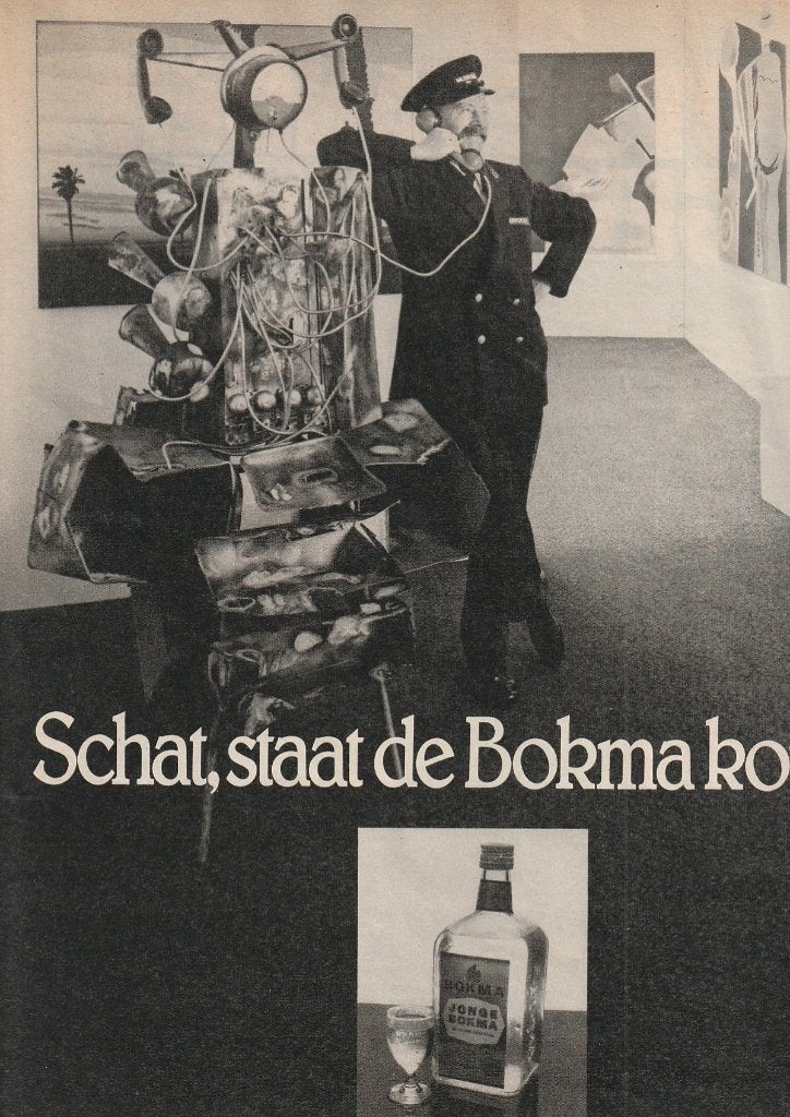 Retro reclame 1978 Bokma Jonge jenever suppoost museum, Verzenden, Overige typen