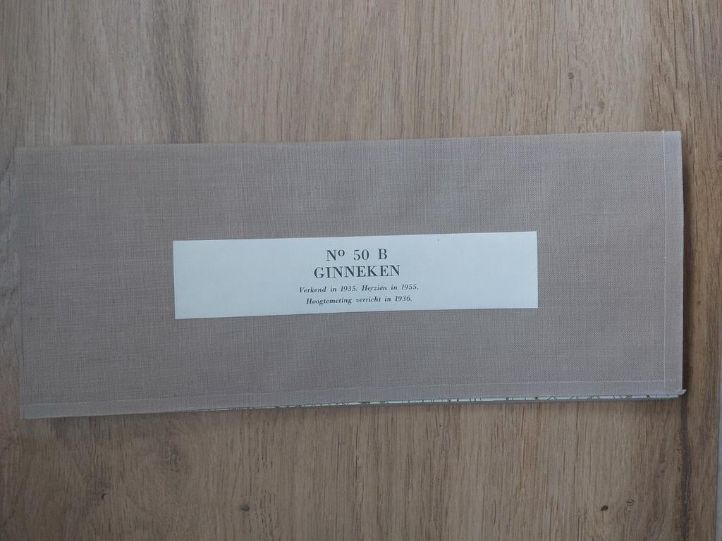 50B Breda Ginneken Chaam Bavel Meerle Stafkaart uit 1959, Boeken, Atlassen en Landkaarten, Topografische Dienst Nederland, Ophalen of Verzenden