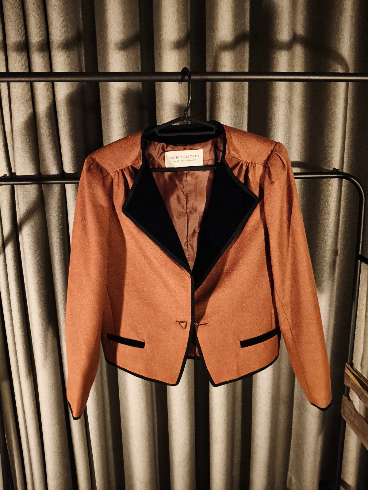 Vintage Windsmoor wollen blazer - Maat 38/40 (M), Windsmoor, Ophalen of Verzenden, Maat 38/40 (M), Bruin