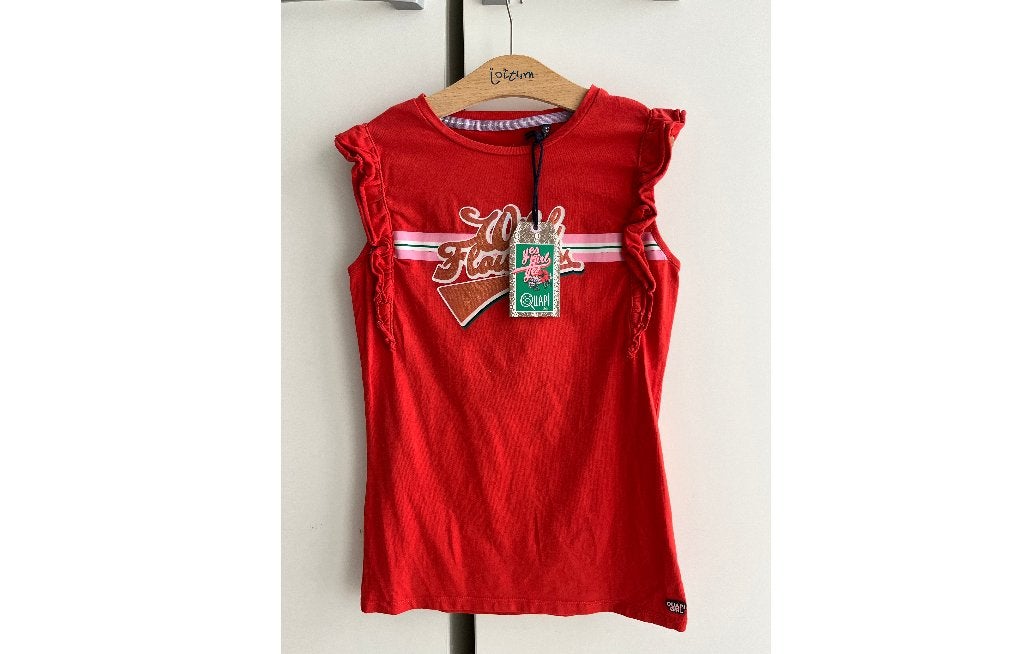 NIEUW Quapi Rode top, topje, Mouwloos,Rood, Sixties 146, 152, Meisje, Nieuw, Ophalen of Verzenden, Shirt of Longsleeve