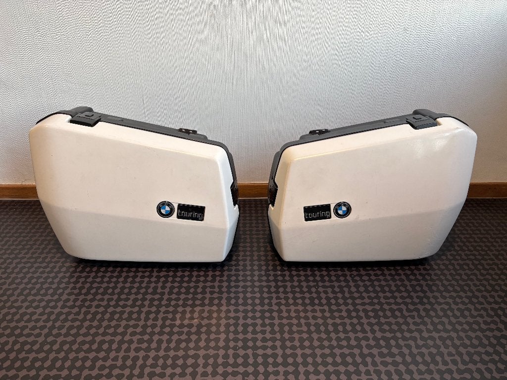 Originele BMW Touring kofferset (Pearl White), Motoren, Ophalen of Verzenden, Gebruikt