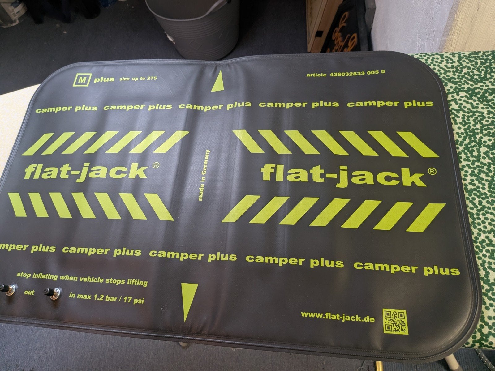 Flat-Jack Camper Plus - Opblaasbaar Leveling Systeem, Ophalen, Zo goed als nieuw