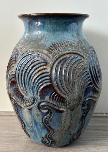 De Sphinx forse vaas keramiek Wim Visser 1950's, Ophalen of Verzenden