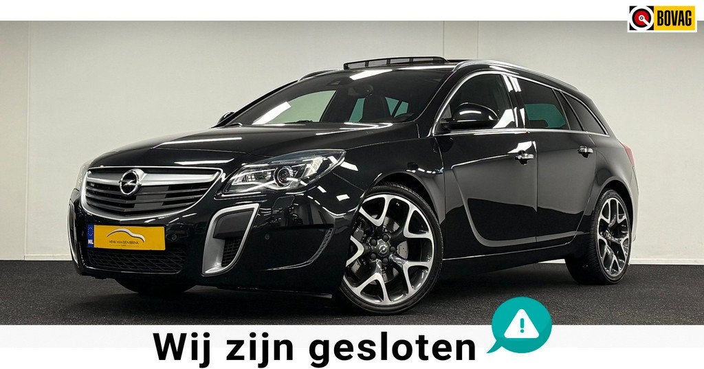 Opel Insignia 2.8 T OPC 4x4*325PK*DealerOh*Opendak*Navi*Came, Auto's, Automaat, Gebruikt, Zwart, Zwart