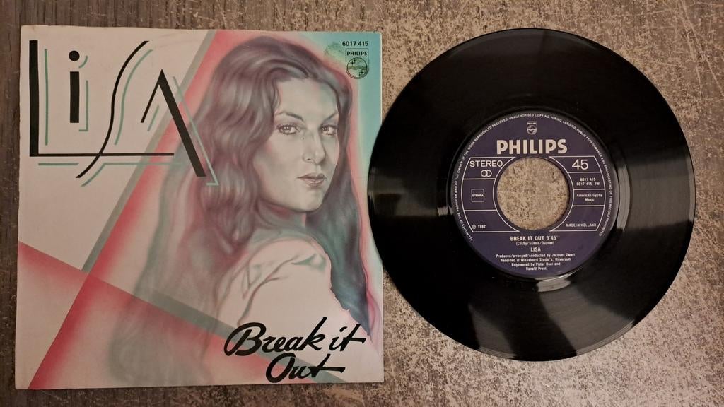 Lisa  - break it out, Gebruikt, 7 inch, Single, Ophalen of Verzenden