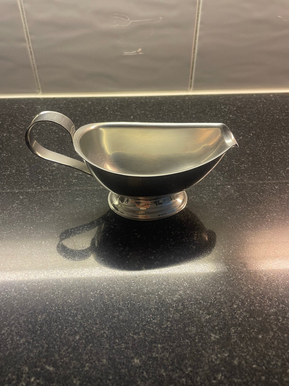 Alessi Roestvrijstalen Sauskom - Elegant en Praktisch, Gebruikt, Ophalen of Verzenden, Rvs of Chroom, Los bestek