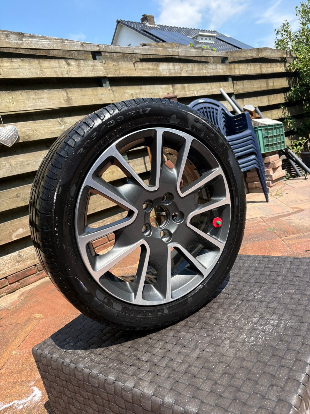 Freja velgen set met banden, Ophalen, Gebruikt, Banden en Velgen, 17 inch
