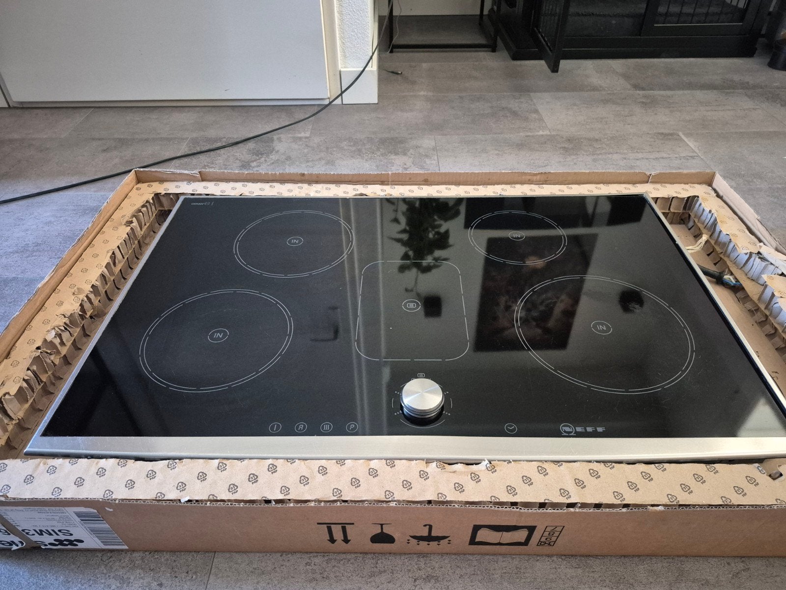 Neff Inductiekookplaat - 4 zones met FlexInductie, Gebruikt, Inbouw, Inductie, 4 kookzones