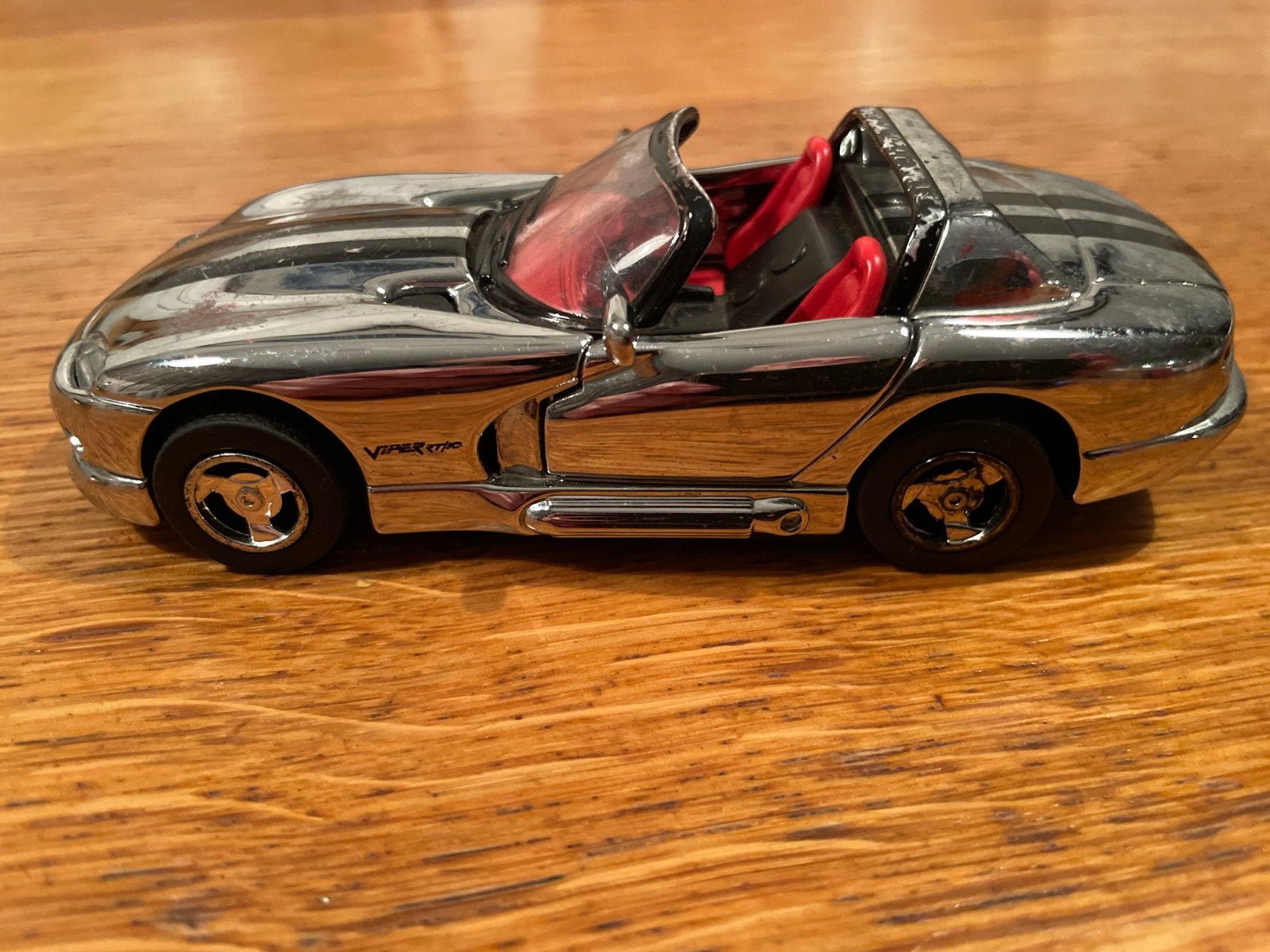 Dodge Viper RT/10 Speelgoedauto - Zilver met Zwarte Strepen, Ophalen of Verzenden, Gebruikt, Overige typen