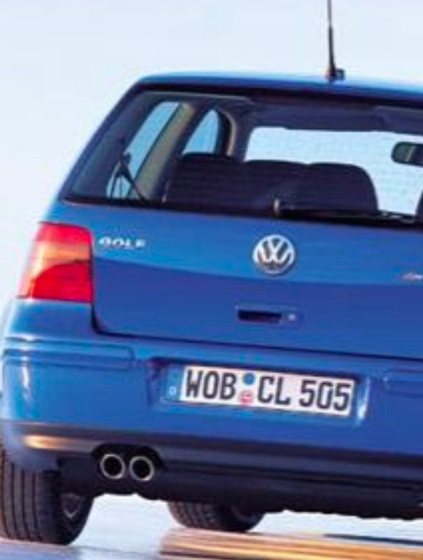 V6 achter bumper lip golf 4 IV orgineel + Milltek uitlaat, Ophalen of Verzenden, Achter, Bumper