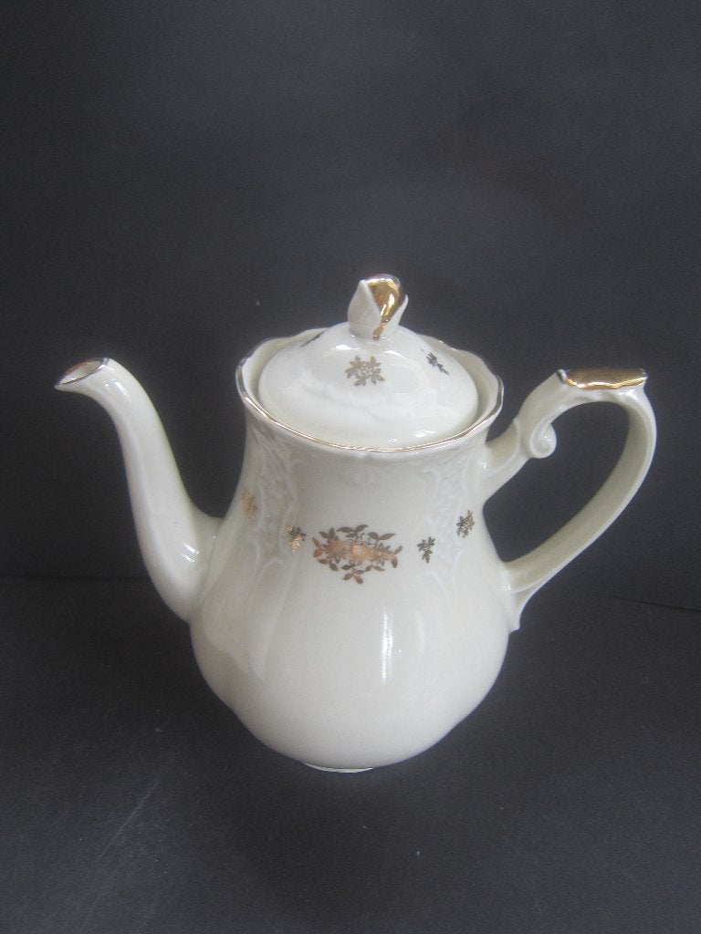 OUD servies MOSA MAASTRICHT bloemen en gouden rand ong 1960, Gebruikt, Overige merken, Overige typen, Ophalen of Verzenden
