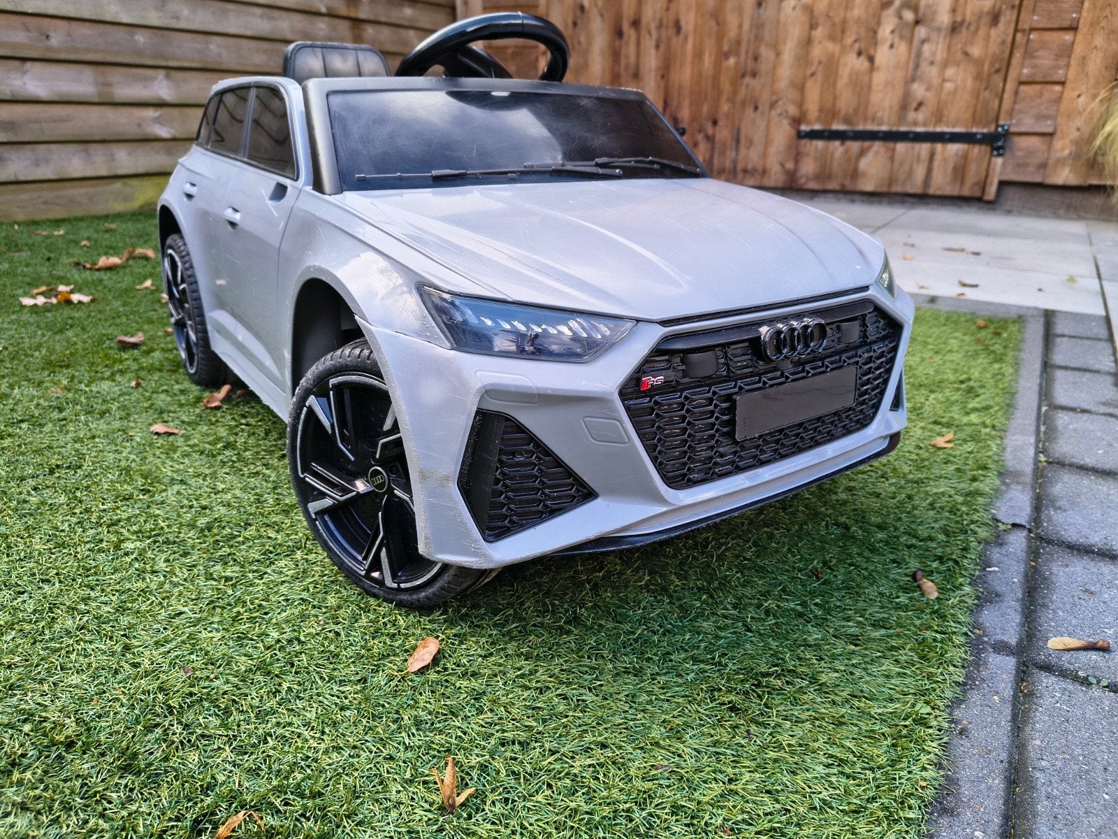 Audi RS6 elektrische kinderauto met Hikoki accu ombouw, Gebruikt