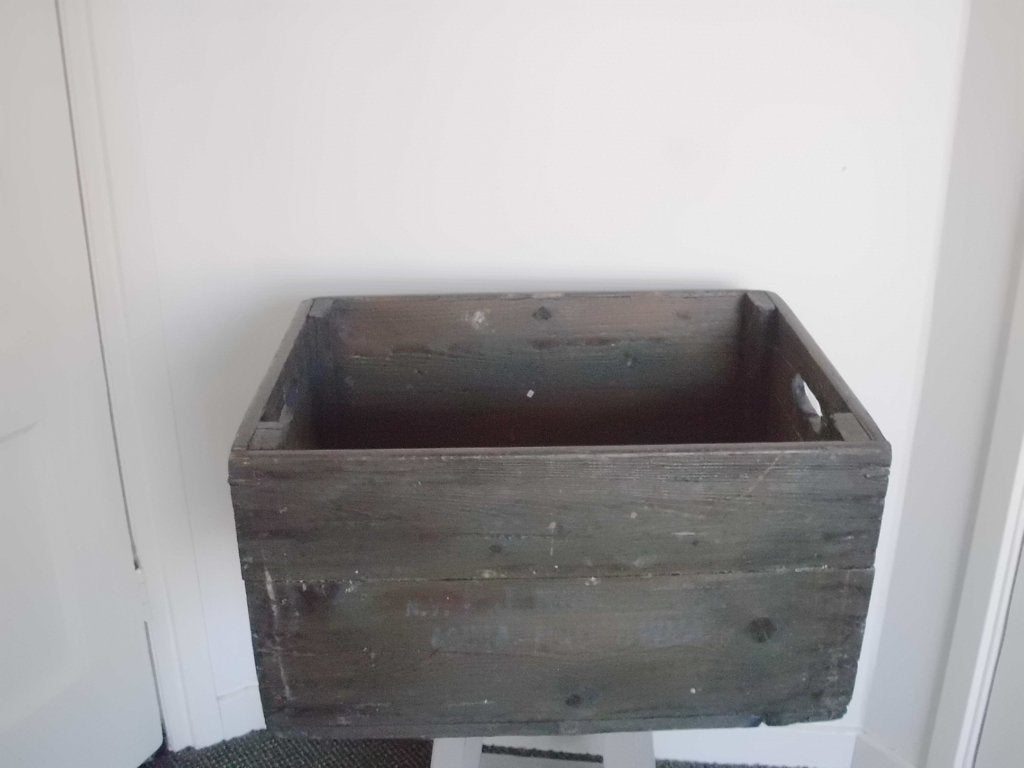 1x vintage houten fruikist N.V. P.J. Komen Jzn ANNA PAUWLONA, Huis en Inrichting, Ophalen, Gebruikt, Overige houtsoorten, Minder dan 50 cm