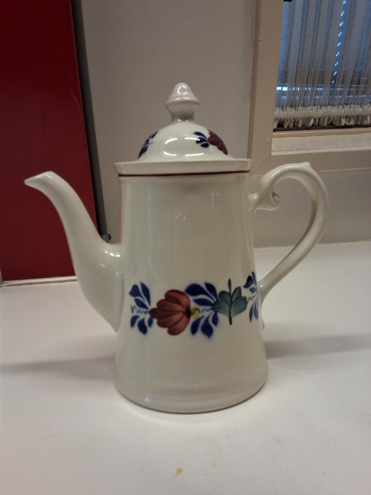 Vintage Boerenbont koffiepot - Boch België, Antiek en Kunst, Ophalen of Verzenden