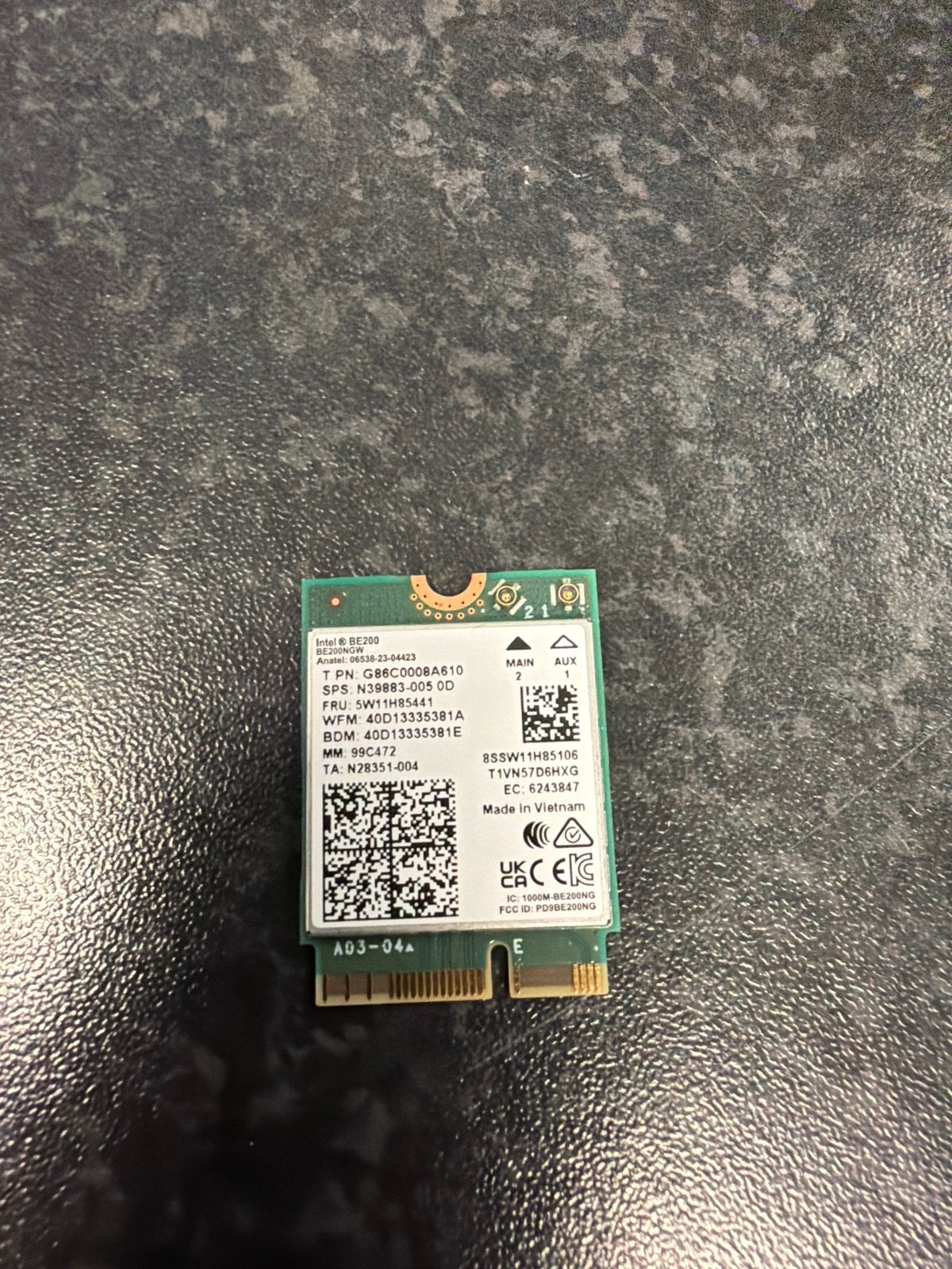 Intel Wi-Fi 6 AX200 (AX200NGW) WLAN-kaart, Computers en Software, Netwerkkaarten, Verzenden, Zo goed als nieuw, Intern