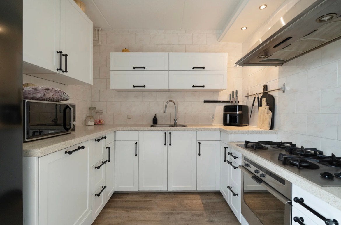 U-keuken te koop – Siemens & AEG, Ophalen, Gebruikt, U-keuken, Wit