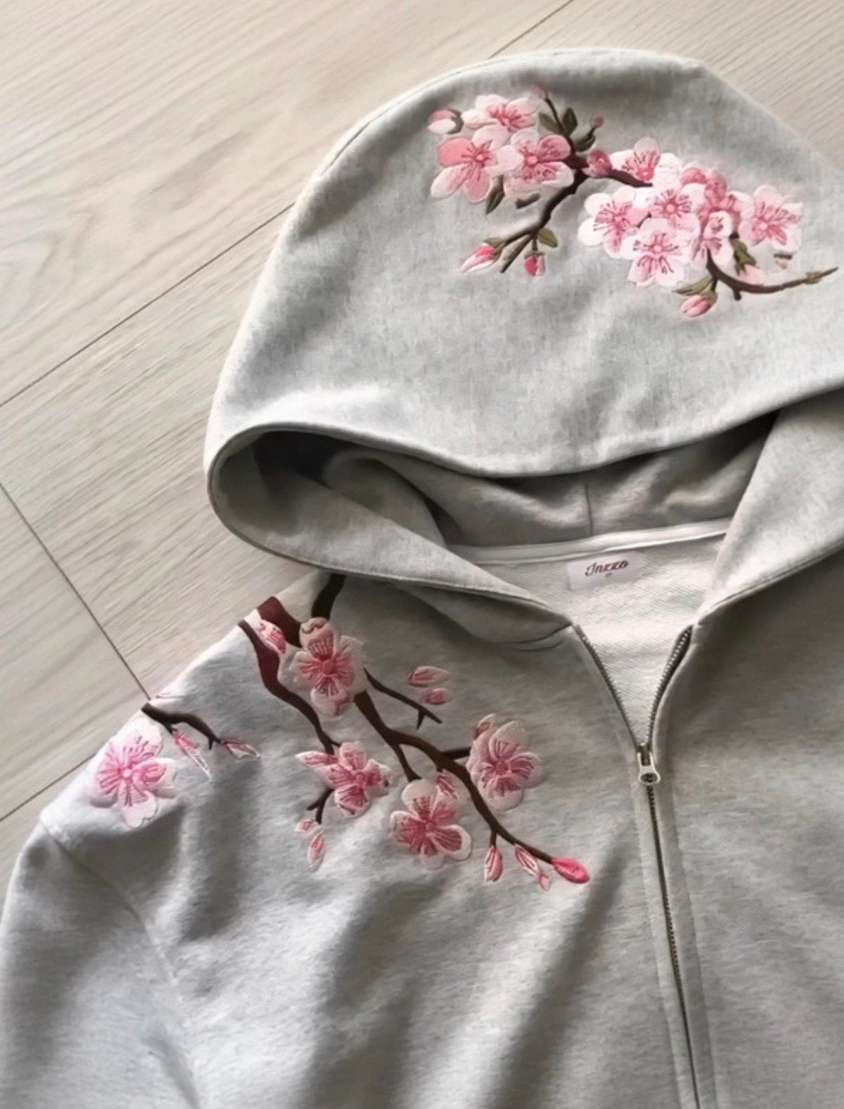 Y2K streetwear zip M, Ophalen of Verzenden, Nieuw, Maat 38/40 (M), Grijs