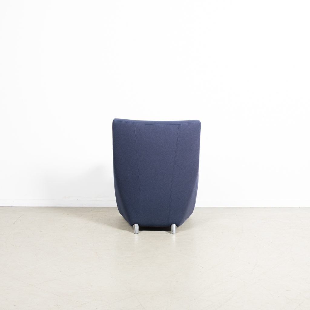 Leolux Dolcinea Fauteuil Donkerblauw Stof, Huis en Inrichting, Fauteuils, Niet ingevuld, Zo goed als nieuw, Niet ingevuld, Niet ingevuld