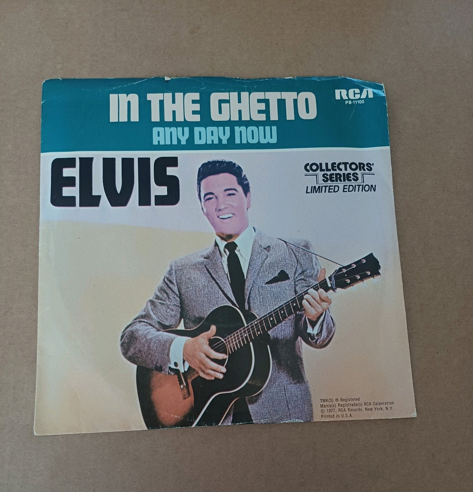 Elvis Presley  - In The Ghetto, Cd's en Dvd's, Vinyl Singles, Beschermende buitenhoes, Ophalen of Verzenden, Gebruikt, Pop