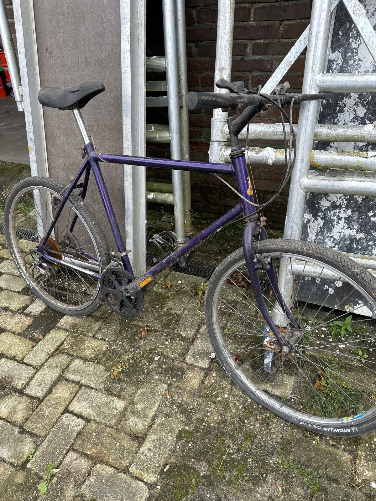 Raleigh fiets - Paars - Gebruikt, Gebruikt, Velgrem, Versnellingen, 53 tot 57 cm