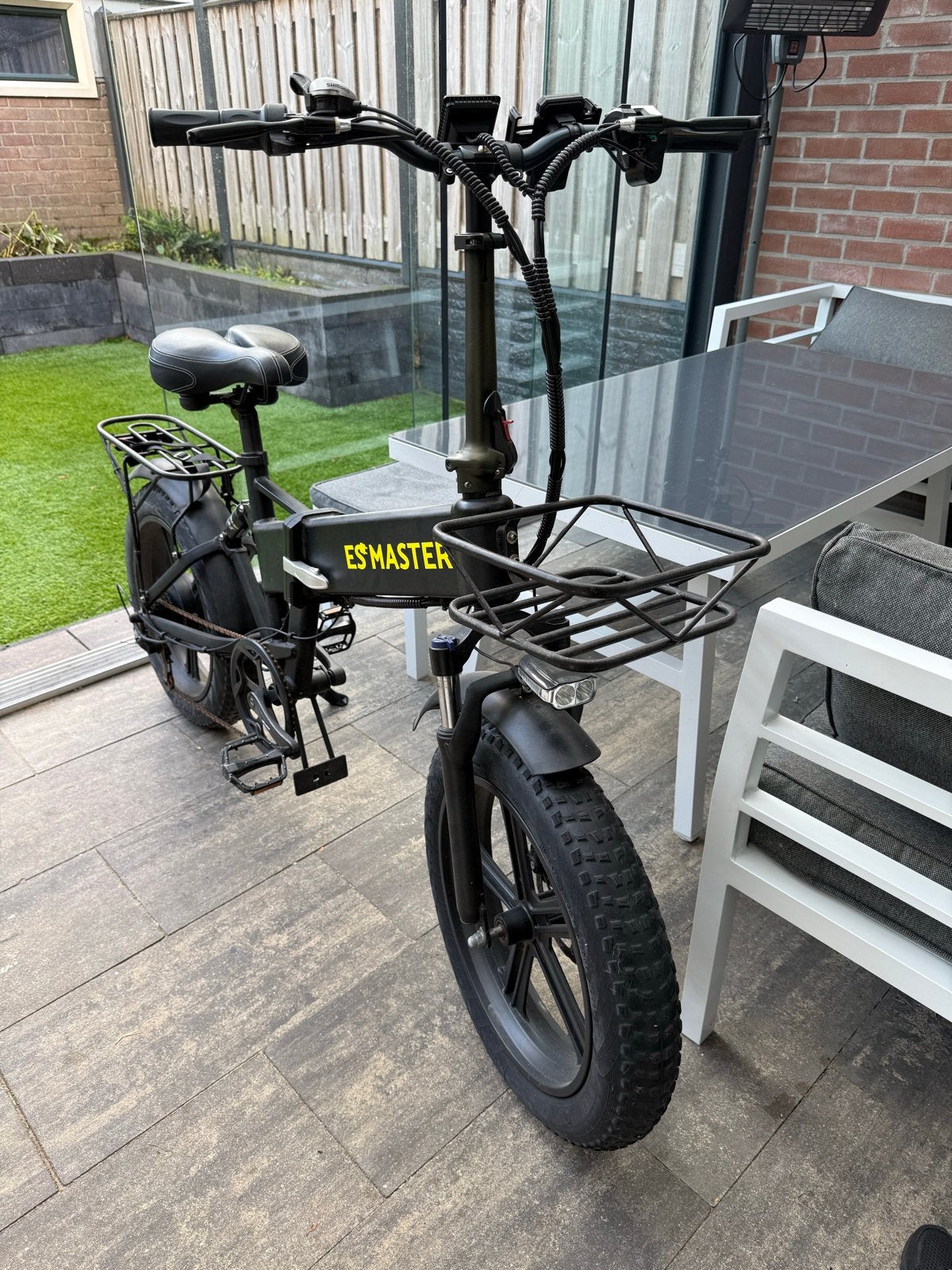ESMASTER opvouwbare elektrische fatbike, Fietsen en Brommers, Gebruikt, Minder dan 47 cm, 50 km per accu of meer, Ophalen