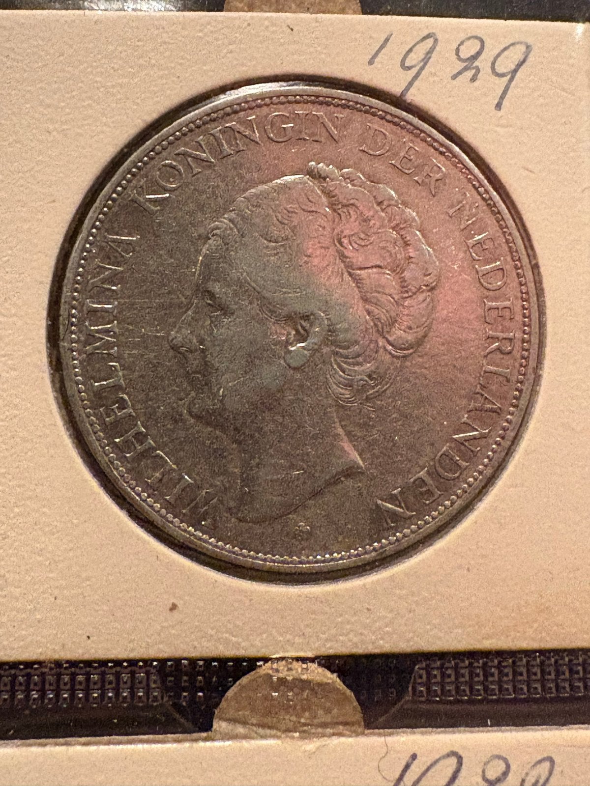 Zilveren 2½ Gulden Koningin Wilhelmina 1929, Zilver, Ophalen of Verzenden, Koningin Wilhelmina, Losse munt