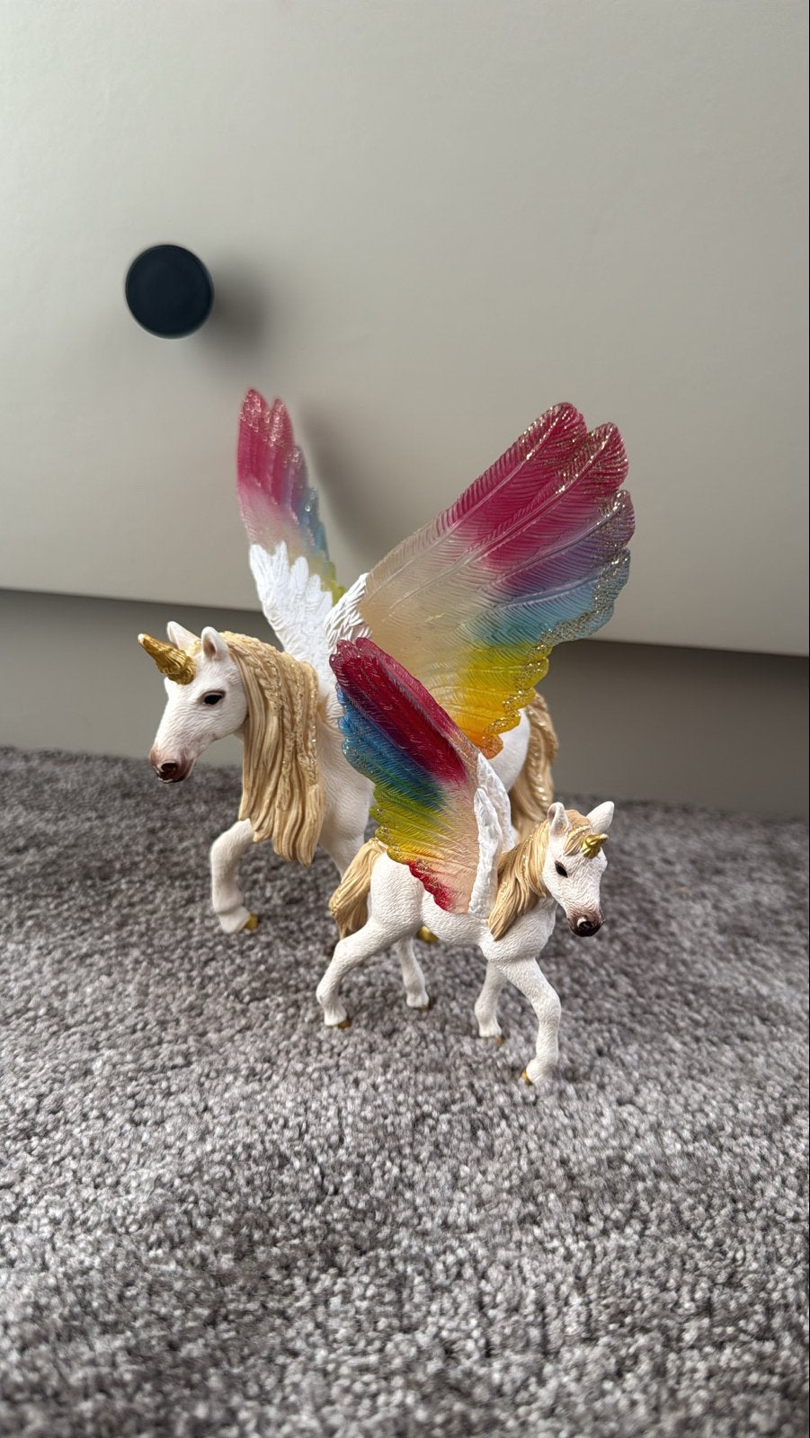 Schleich Bayala Eenhoorns - Groot Paard & Veulen, Ophalen of Verzenden, Gebruikt