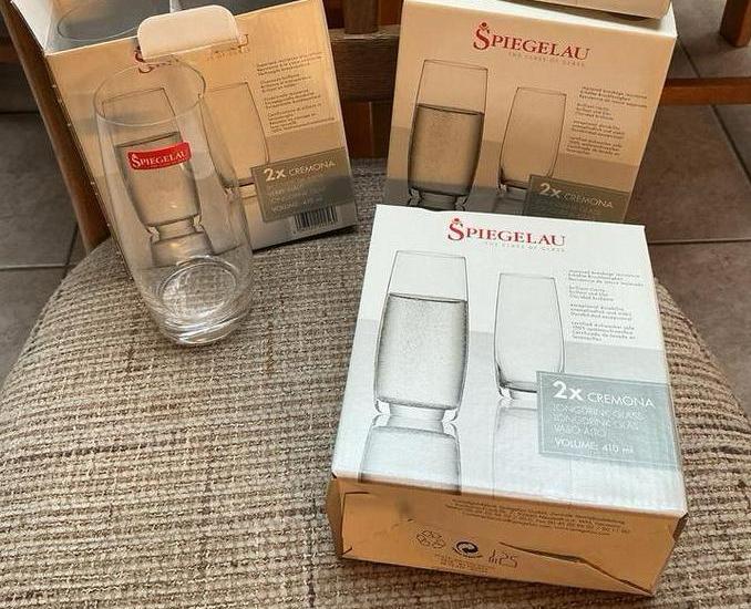 Spiegelau Cremona longdrink glazen 410 ml, nog 4 stuks, Nieuw, Ophalen of Verzenden, Overige merken, Glas