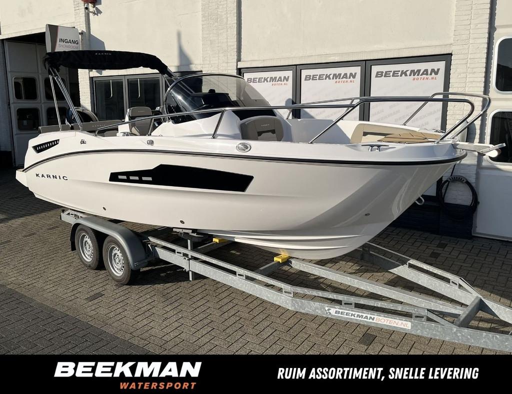 Karnic SL641 Open met Suzuki 150 PK! (digitale schakeling), Nieuw, Polyester, Benzine, 70 pk of meer