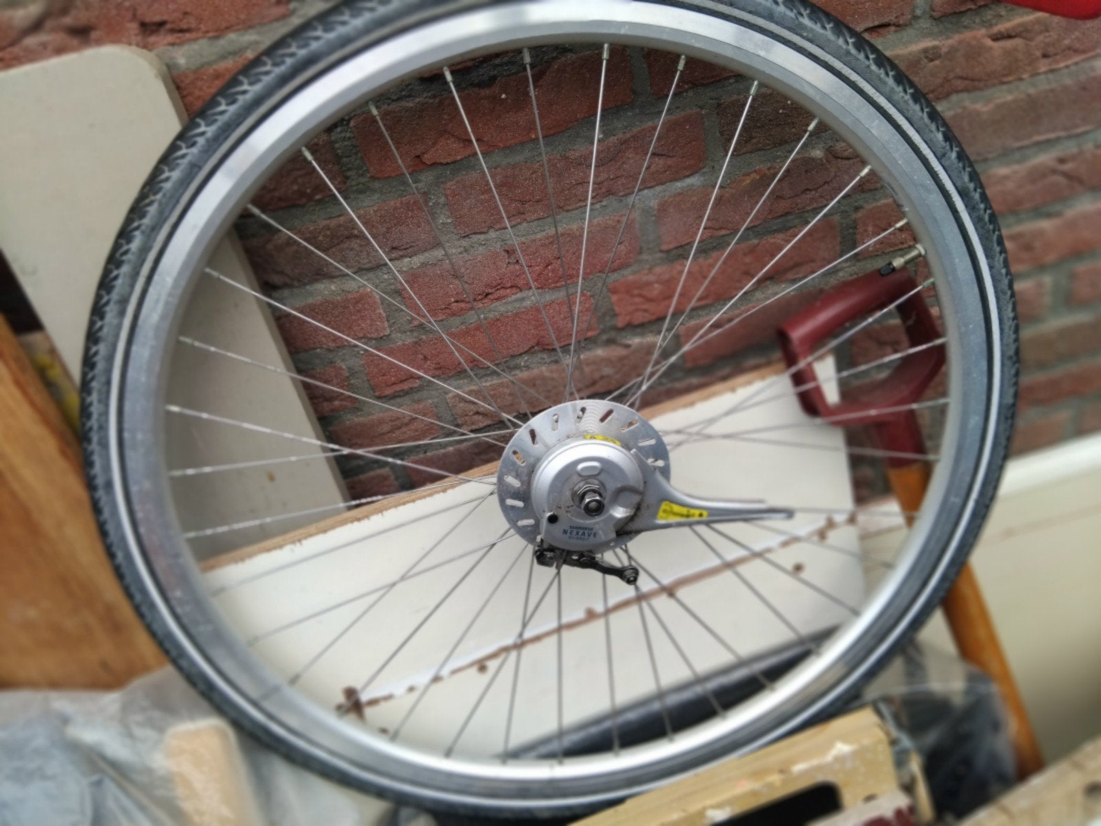 Voorwiel 28" Sparta ebike met Shimano Nexave naaf, Sparta, Gebruikt, Ophalen of Verzenden, Elektrische fiets