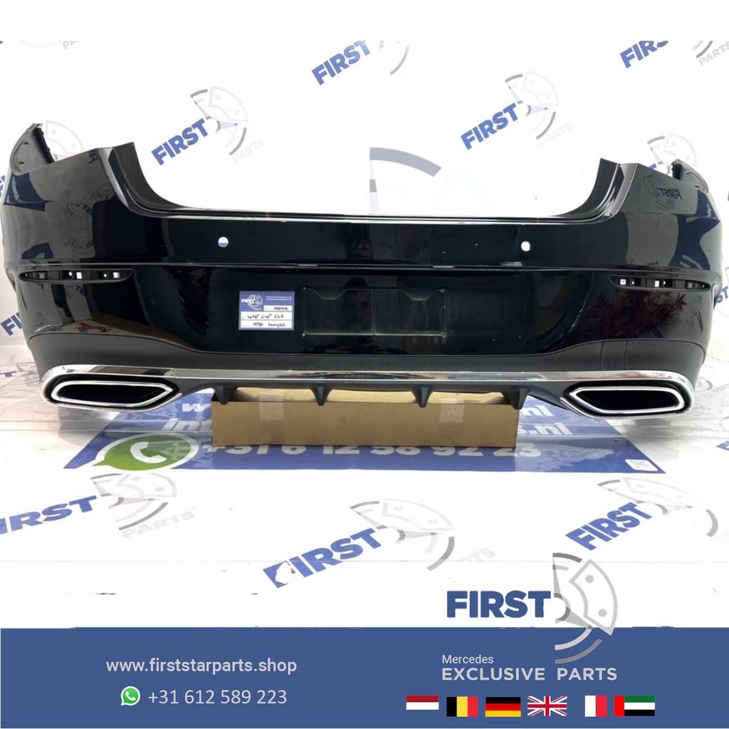 W118 C118 AMG Achterbumper + diffuser Mercedes CLA Klasse 20, Gebruikt, -, Ophalen of Verzenden, Achter