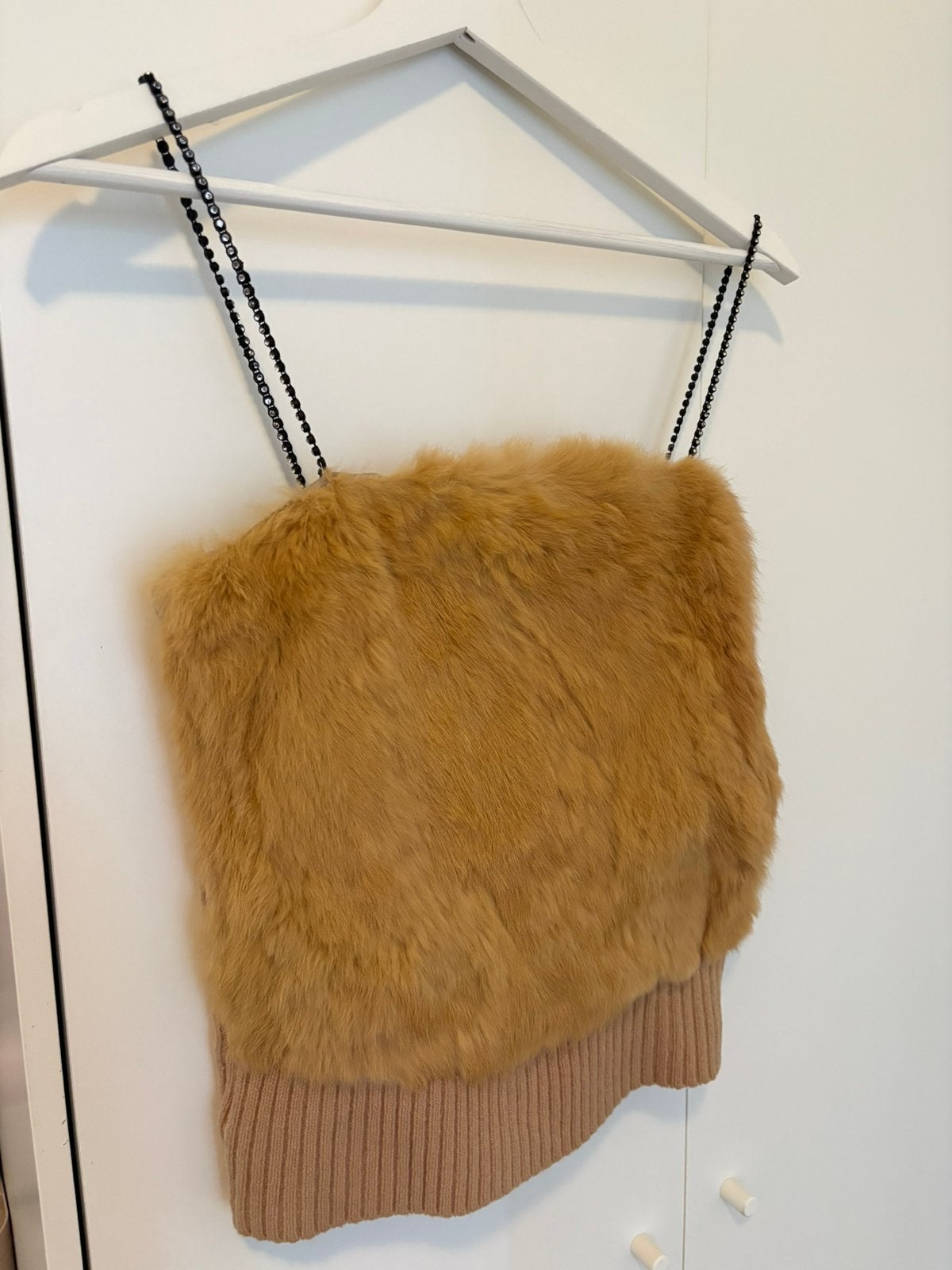 fur topje, Verzenden, Zo goed als nieuw